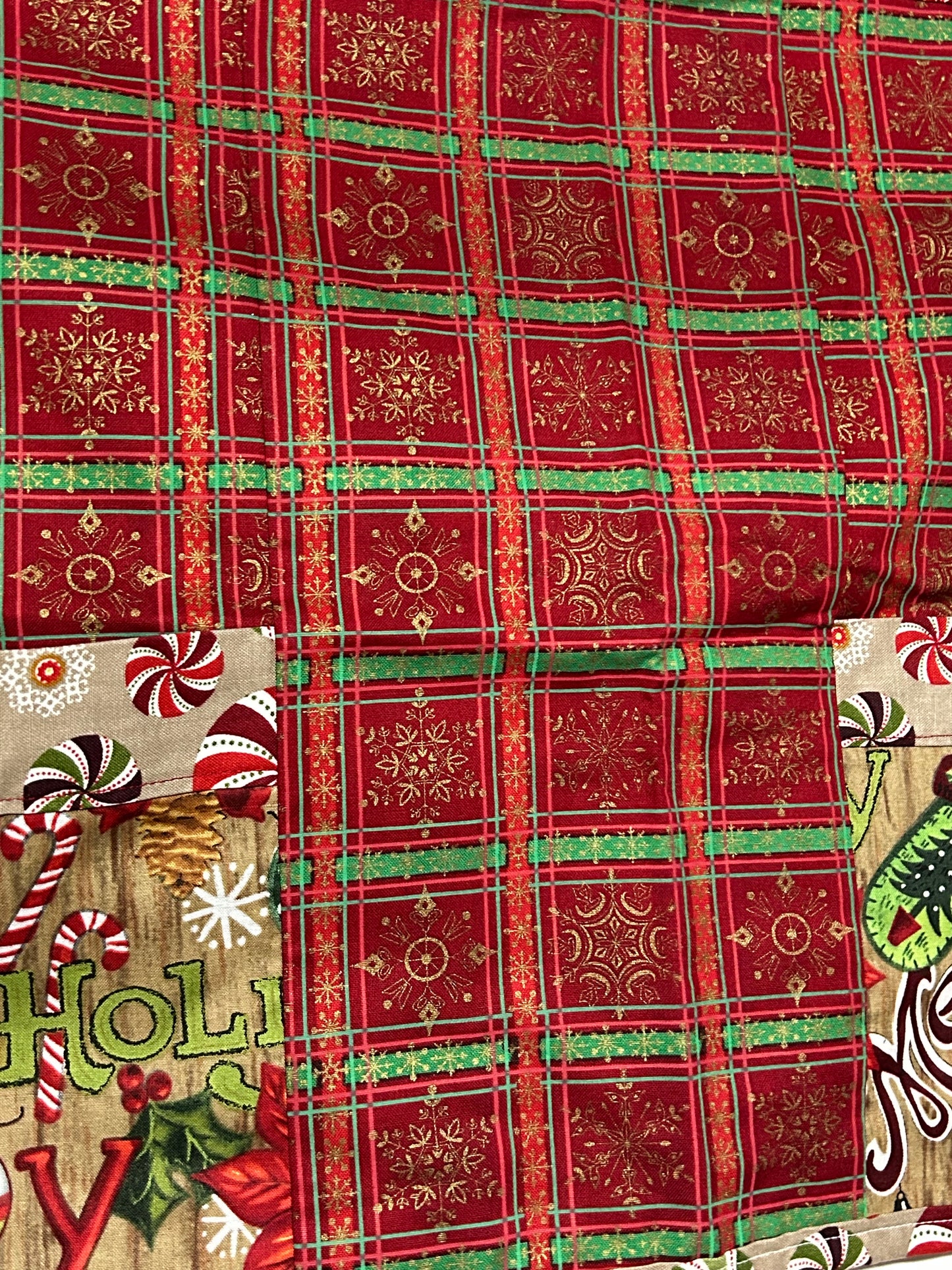 Christmas Candy Half Apron