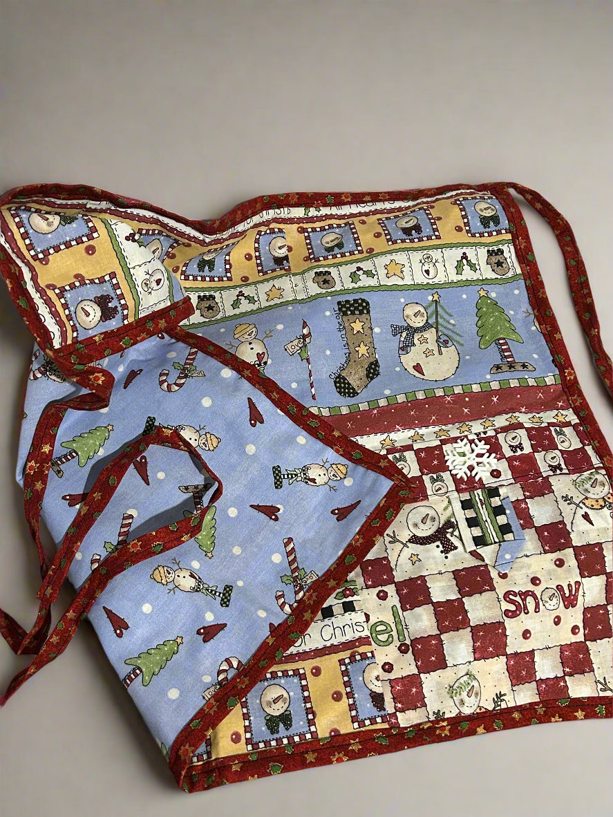 Snowman Half Apron