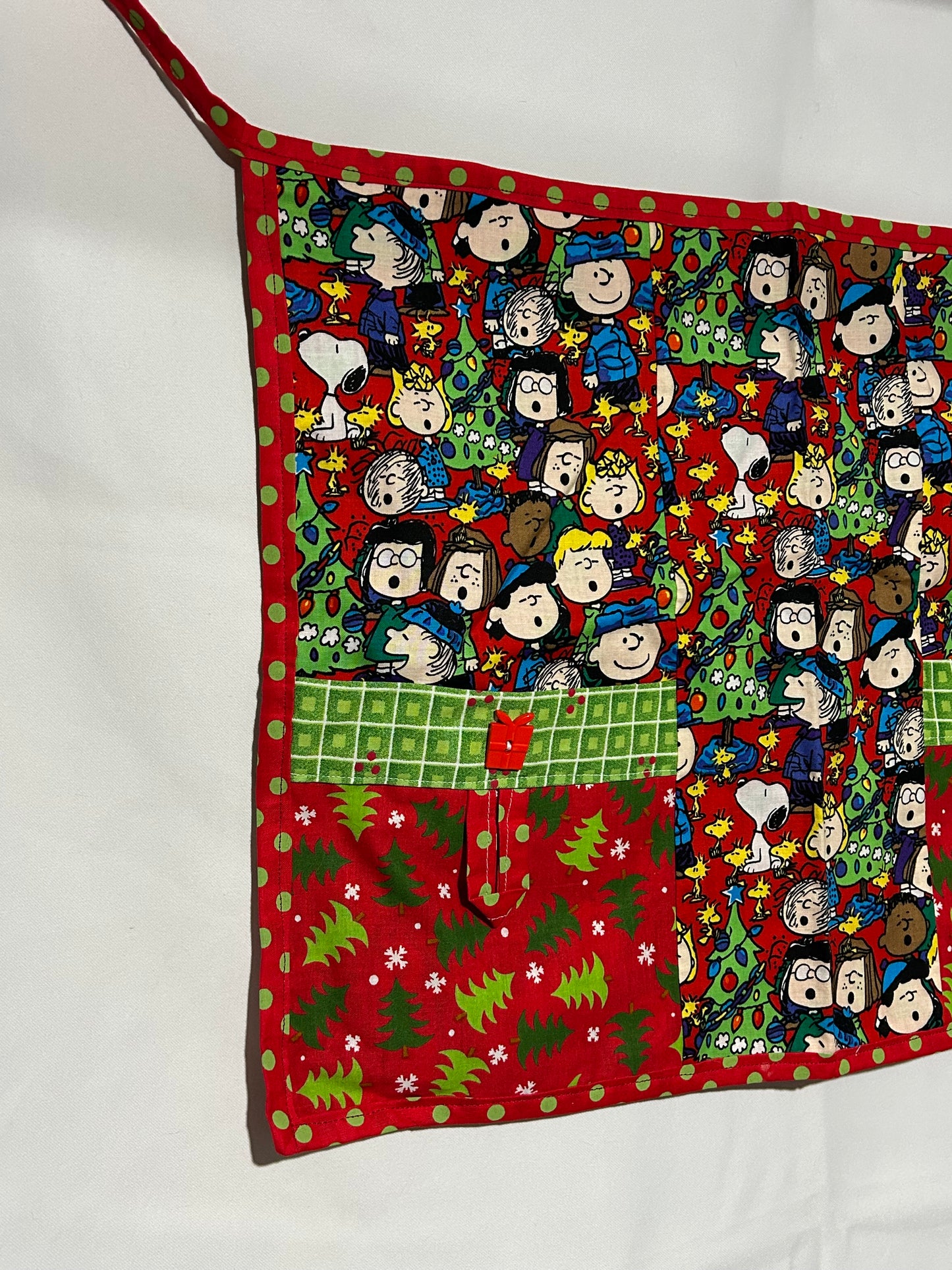 Festive Peanuts Christmas Half Apron