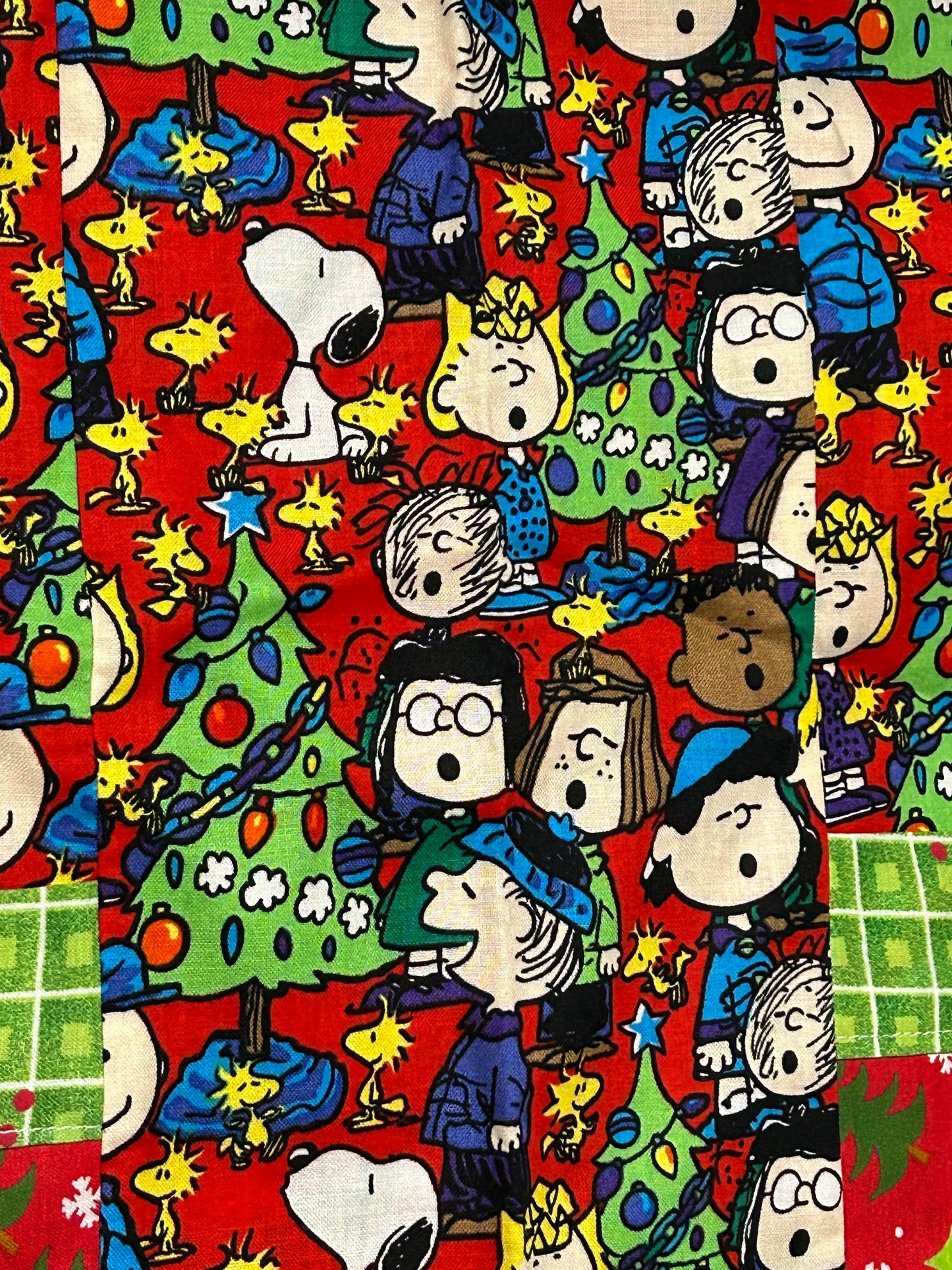 Festive Peanuts Christmas Half Apron
