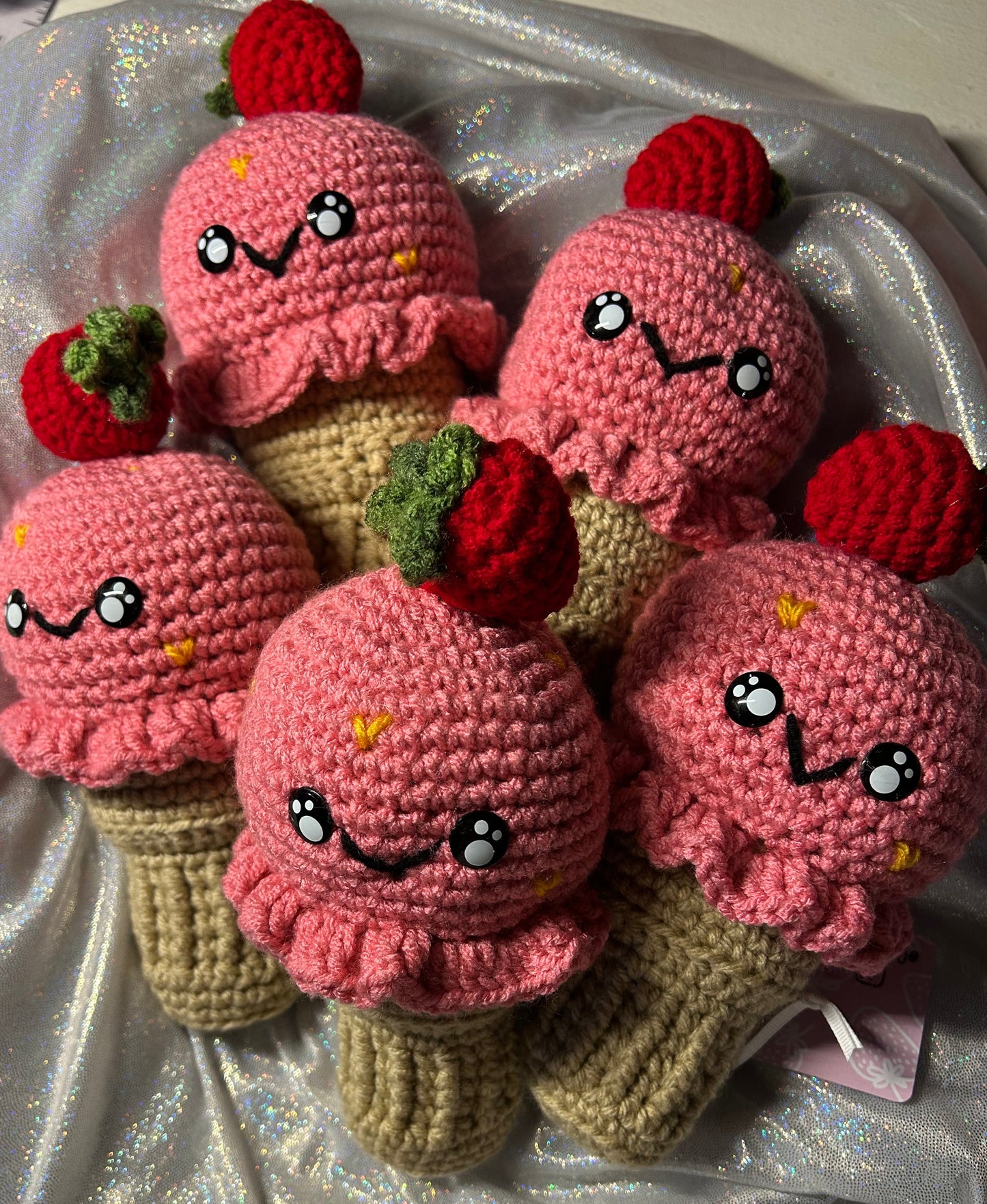 Strawberry Ice Cream Cone