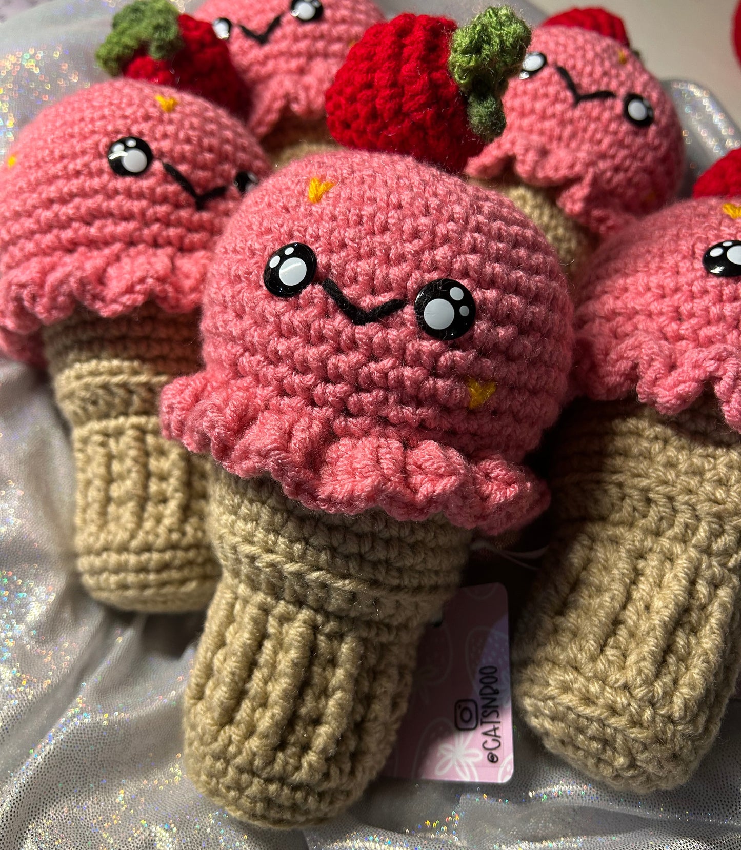 Strawberry Ice Cream Cone