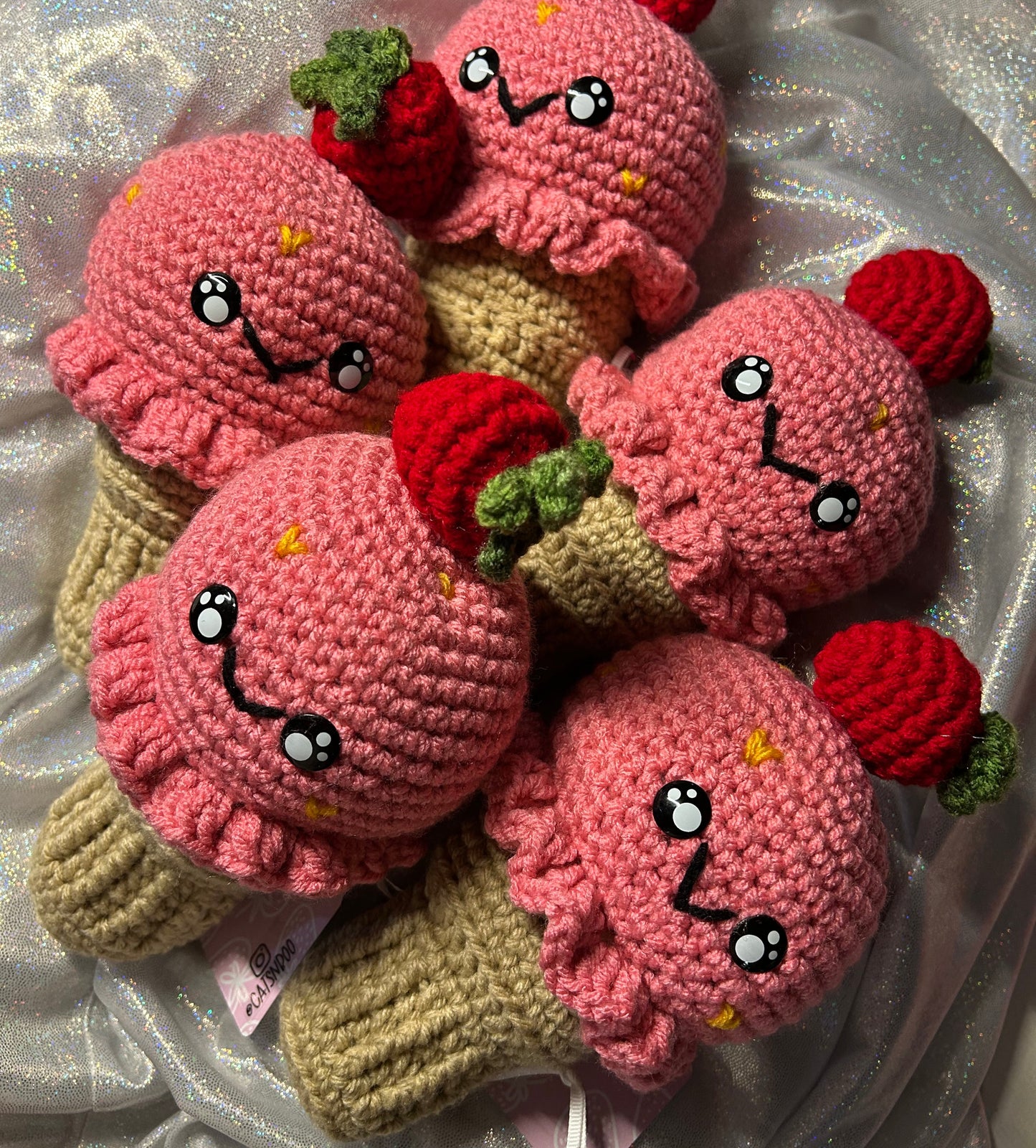 Strawberry Ice Cream Cone