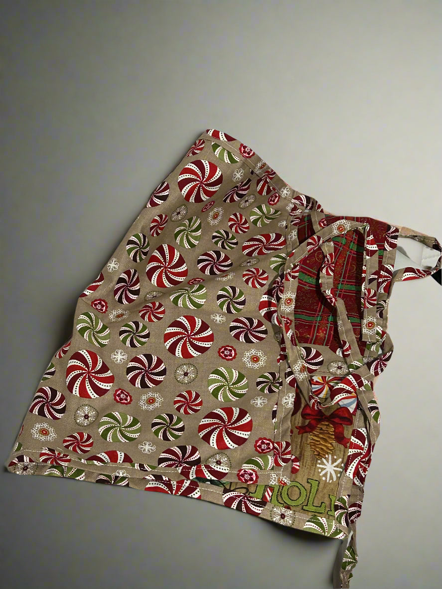 Christmas Candy Half Apron