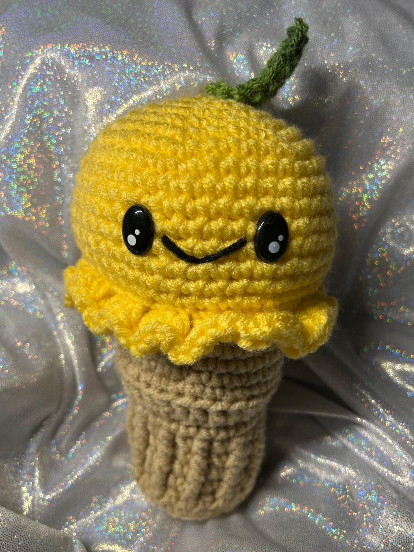 Lemon Ice Cream Cone