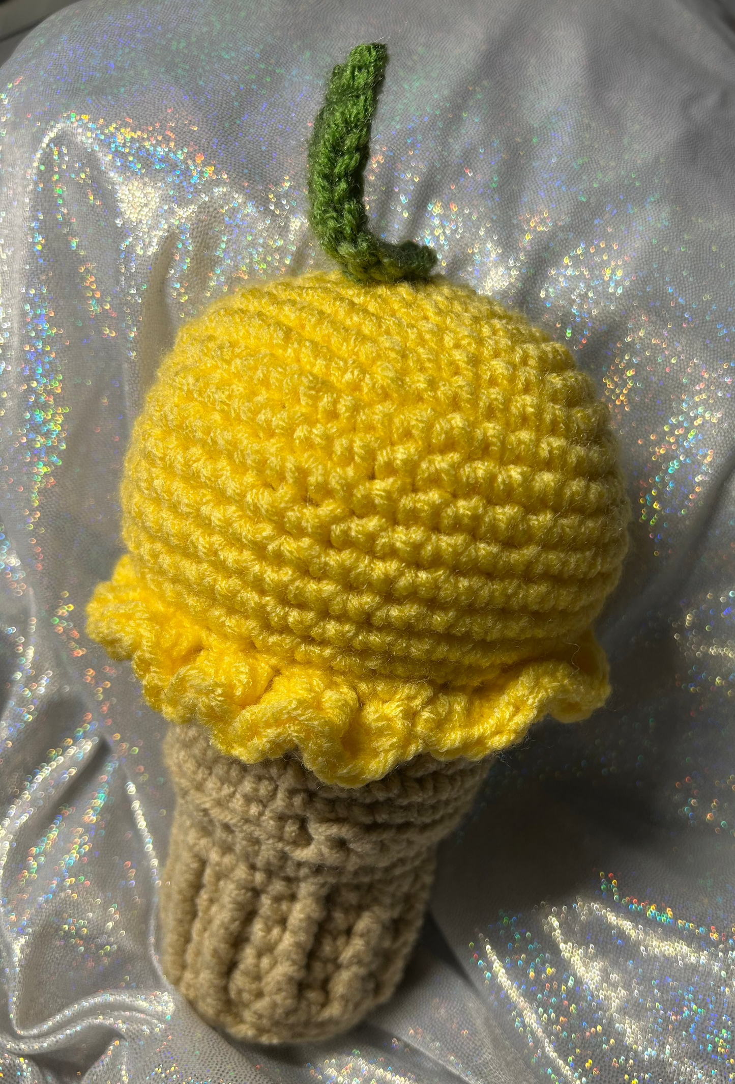 Lemon Ice Cream Cone
