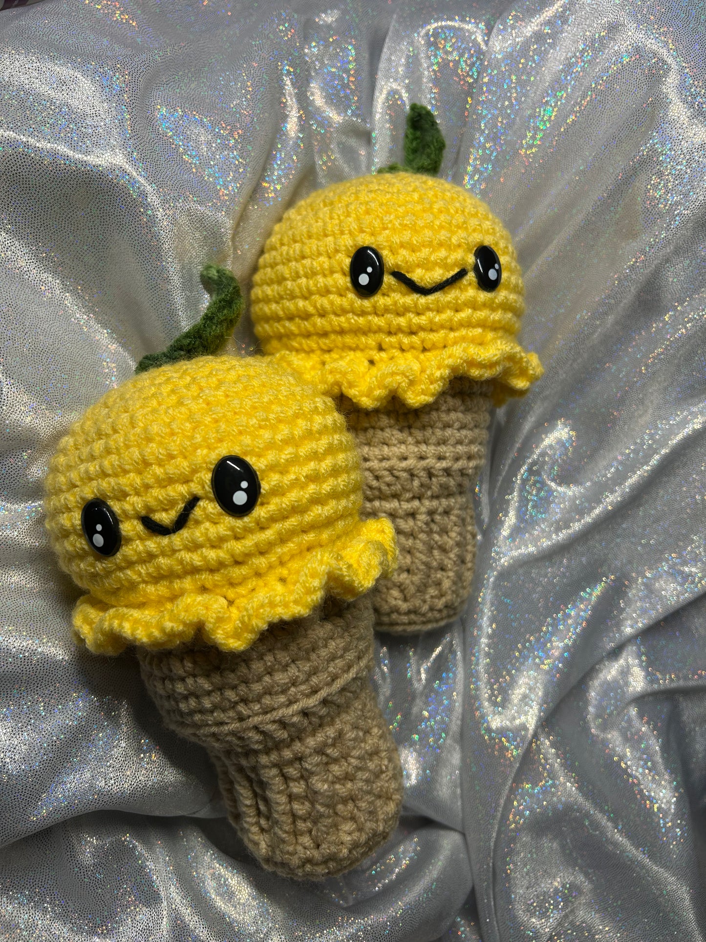 Lemon Ice Cream Cone