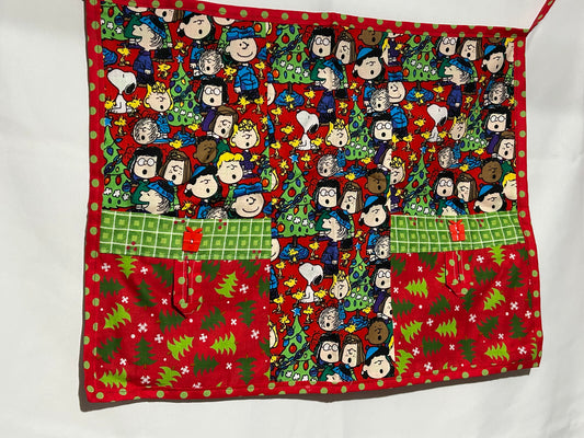 Festive Peanuts Christmas Half Apron