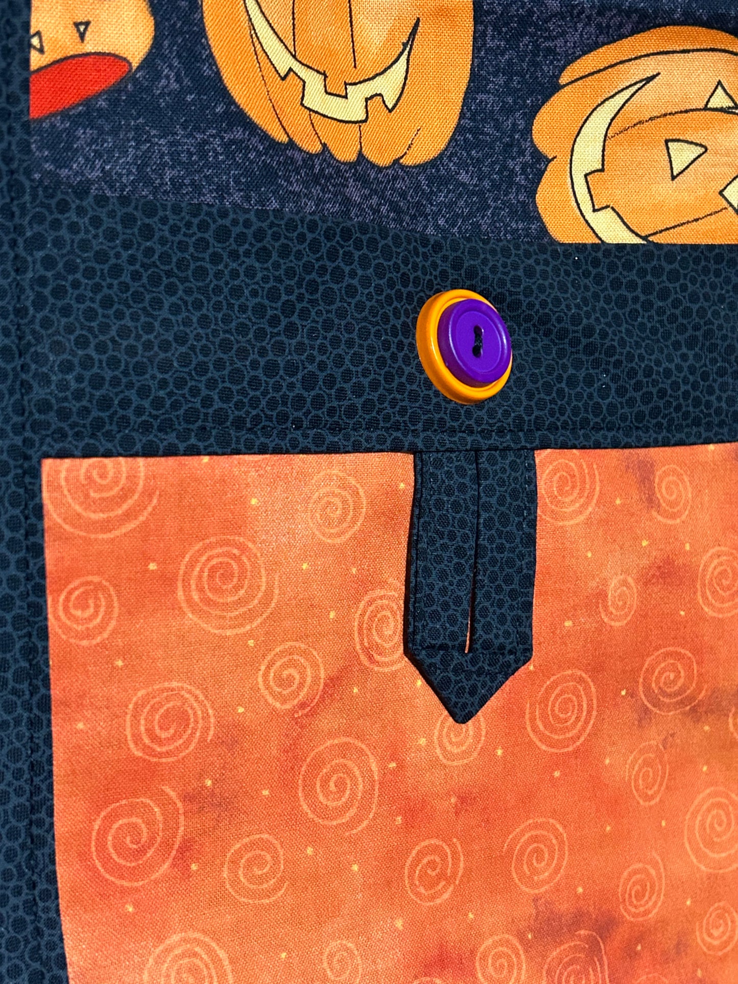Silly Pumpkins-Halloween Theme Half Apron